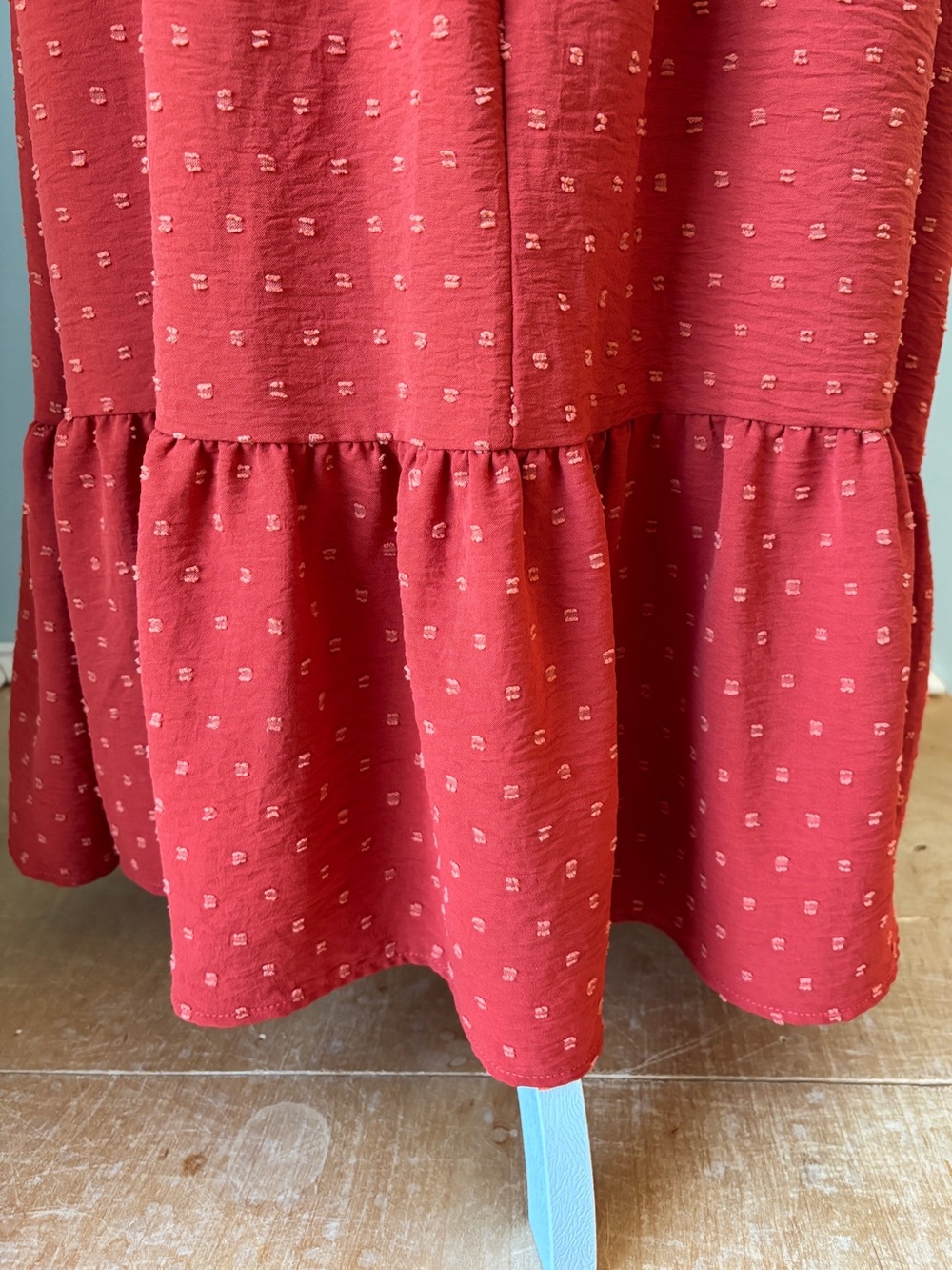 Orange Short-Sleeve Smocked-Waist Maxi Dress - Size XL - Picture 7 of 11